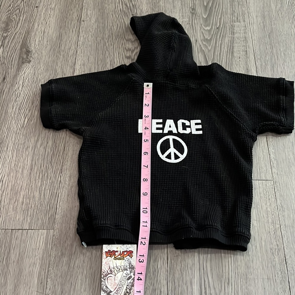 Peace thermal large dog hoodie 💙🐶 - Picture 4 of 5